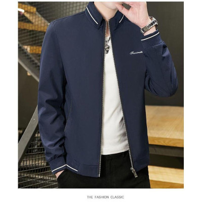 Áo khoác nam vải dù bomber viền cổ hàng bao chất siêu chất-A1004