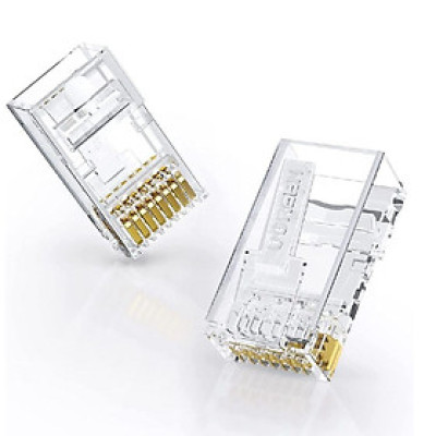 Ugreen 20798 50pcs CAT6 đầu bấm mạng 1 túi có 50 cái NW171 20020798 - Hàng chính hãng