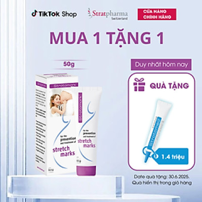 Stratamark 50g - Gel Silicone làm giảm và ngăn ngừa rạn da