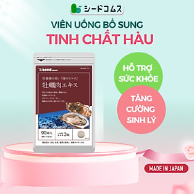 Viên Uống Tinh Chất Hàu Hỗ Trợ Tăng Cường Sinh Lý Nam Seedcoms Nhật Bản