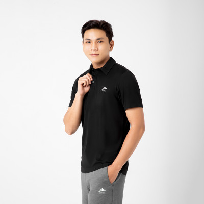 Áo Polo Golf Nam Cổ Sơ Mi Cao Cấp ALLPUR Chống Nhăn - Ngăn mùi - Màu Đen