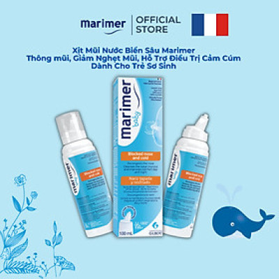 Xịt Mũi Nước Biển Sâu Marimer - Thông mũi, Giảm Nghẹt Mũi Dành Cho Trẻ Sơ Sinh - 7203C