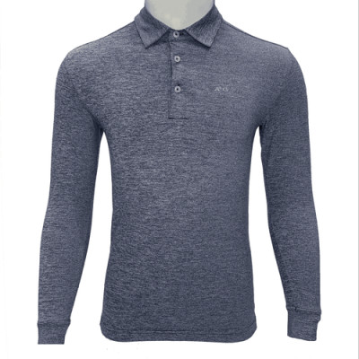 Áo phông nam dài tay màu xanh navy ALIGRO ALGAPD001