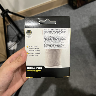 Băng bảo vệ đầu gối 3M Futuro 76587enr, dạng xỏ, size M, màu xám | Thương hiệu Mỹ