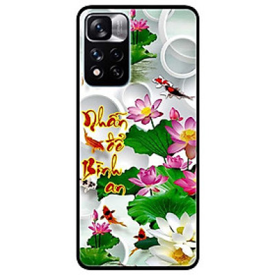 Ốp lưng dành cho Xiaomi Redmi Note 11 Pro 5G ( Bản Nội Địa ) - Thư Pháp Nhẫn Sen