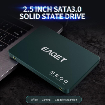 EAGET S600 SSD 2.5 inch SATA 3.0 1TB Solid State Drive High Speed Reading Writing SSD for Laptop Desktop Computer