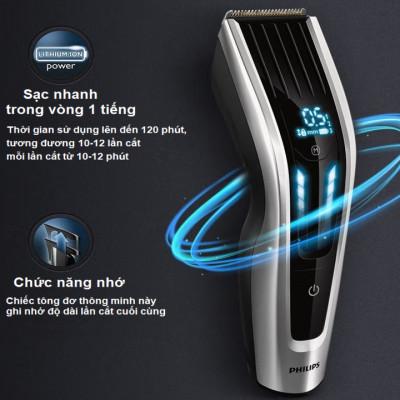 Tông đơ cắt tóc cao cấp Philips HC9450 Công nghệ Auto Turbo Series 9000 - HÀNG NHẬP KHẨU