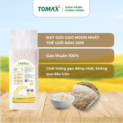 Gạo Đặc Sản ST25 TOMAX (1kg) thượng hạng, dẻo thơm