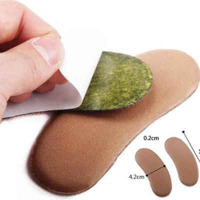 Bộ 2 miếng lót gót giày nữ chống nhấc gót (Lót Vải Mềm)