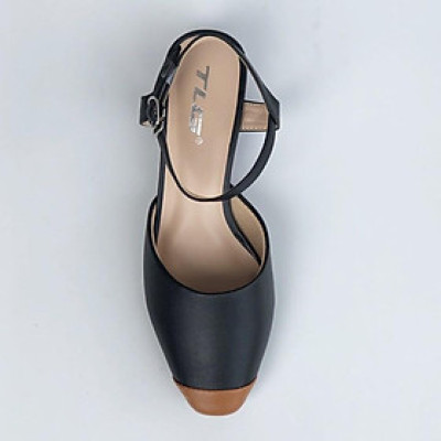 Sandal nữ 3 phân gót trong siêu dễ thương 21341