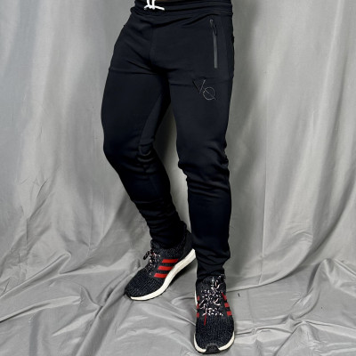 Quần tập gym nam dài DO GYM SHOP logo thêu, thun poly 4 chiều thoáng mát