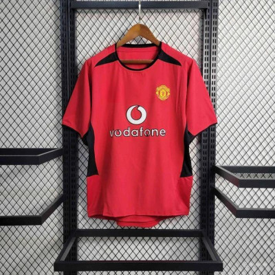 Áo Bóng Đá Retro Manchester United 2002- Sân Nhà bản cao cấp vải Cotton Polyester