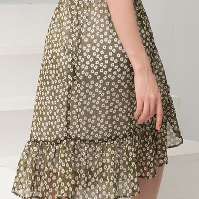 Đầm Voan Xòe Sát Nách Bèo Nhún Maxivic, La Mộc - LM62144