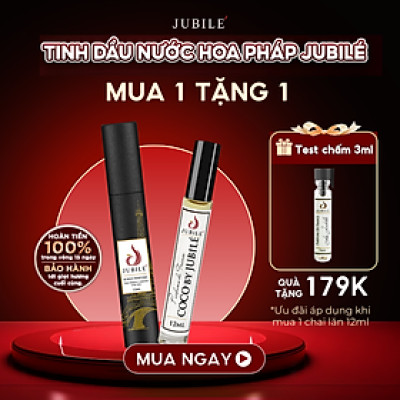 Santal by Jubilé - Tinh dầu nước hoa Pháp nữ Dạng lăn 12ml Thơm Lâu, Sang Trọng, Quyến Rũ
