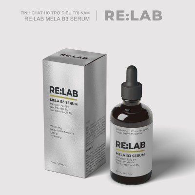 Serum RE:LAB Mela B3 Serum 50ml trắng da hỗ trợ giảm nám tàn nhang