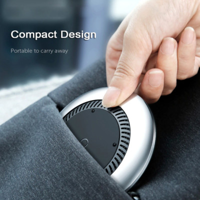 Đế sạc nhanh không dây tích hợp quạt hút tản nhiệt Baseus CCALL-XU01 cho Apple iPhone/ Samsung (Qi Wireless Quick Charger) - Hàng nhập khẩu