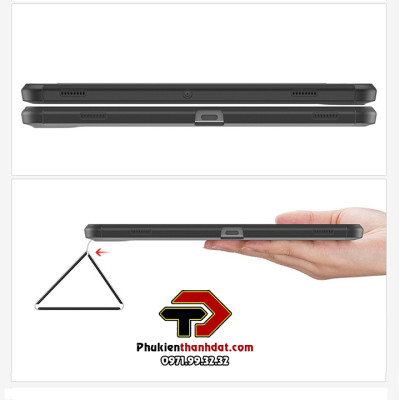 Bao da chống sốc SamSung Galaxy Tab S7+ Plus có ngăn đựng bút hiệu Dux Ducis Toby - Hàng nhập khẩu