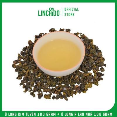Combo 2 Hộp Trà Ô Long Kim Tuyên Và Ô Long A Lan Nhã - Hộp 100Gram