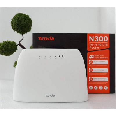 BỘ PHÁT WIFI TENDA 4G / 3G LTE - 4G03 A B - CÓ CỔNG LAN - Hàng chính hãng
