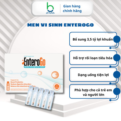 Men Vi Sinh ENTEROGO Bổ Sung 3,5 Tỷ Lợi Khuẩn, Hỗ Trợ Cân Bằng Hệ Vi Sinh Đường Ruột - 20 hộp