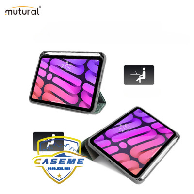 Bao Da Mutural Dành Cho iPad Mini 7 Tích Hợp Khay Đựng Bút – Hàng Chính Hãng