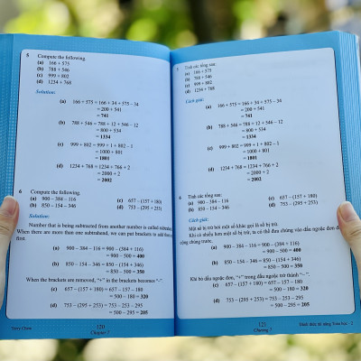 Combo sách Đánh thức tài năng toán học 2 và 50 thủ thuật toán ( 2 cuốn ), sách kiến thức toán học cấp 1 - Hiệu sách Genbooks