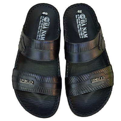 Dép Nam Quai Ngang HÀ NAM Da Bò Thật Cao Cấp DNA2081