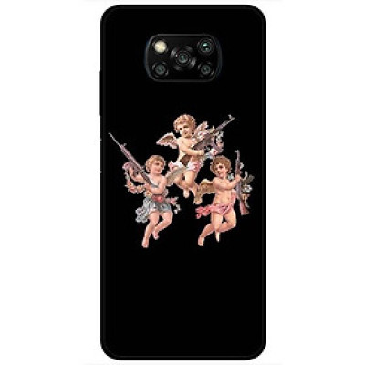 Ốp lưng dành cho Xiaomi Poco X3 mẫu Thiên Thần Đen