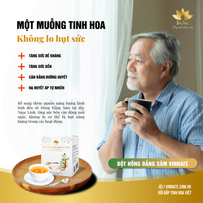 Bột hồng đẳng sâm Vinnate
