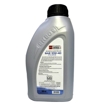 Dầu nhớt bán tổng hợp động cơ xe tay ga Eneos 10W40 EN-MB-10W40 - Đạt chuẩn API SJ, Bôi trơn, làm mát, chống rỉ, làm sạch động cơ, kéo dài tuổi thọ động cơ, chịu nhiệt cao