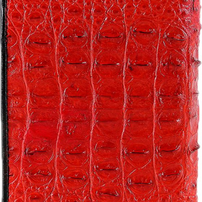 Ví Nam Da Cá Sấu Nguyên Con Kiểu Đứng Huy Hoàng HT2750 - Đỏ