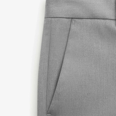 Quần Âu Nam / Quần tây nam Routine Trơn Form Slim Crop (ngang mắt cá chân) ống suông rộng màu Xám- 10F24PFO041 | ROUTINE CÀ MAU