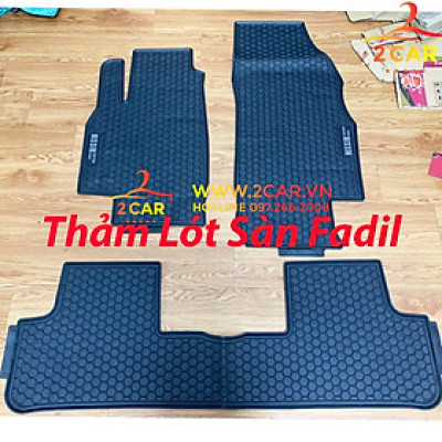 Thảm sàn, Thảm lót sàn xe Vinfast Fadil 2018-2022 cao su đúc, vân tổ ong, không mùi, MẪU NISSIN