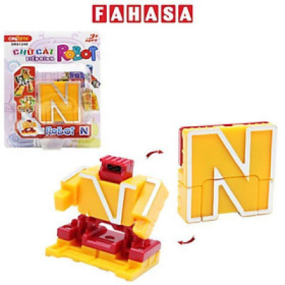 Đồ Chơi Lắp Ráp Biến Hình Robot Chữ Cái N - Cresta DK81240