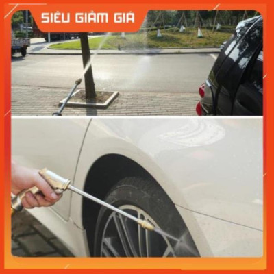 Bộ dây vòi xịt nước rửa xe,tưới cây, tăng áp 3 lần,loại 3m,5m 206701-3 đầu đồng,cút,nối đồng+tặng túi đựng bút 