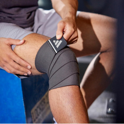 Băng Đầu Gối, Khủy Tay Thun Co Giãn - Băng Quấn Thể Thao Chính Hãng ADIDAS ADSU-13373-NL (1 Cái)