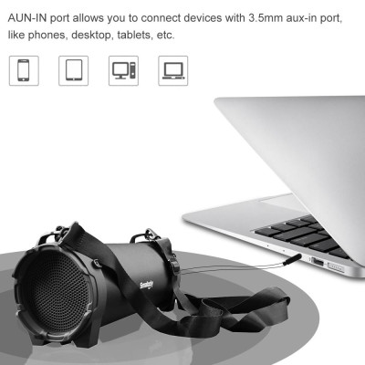Loa Bluetooth không dây Smalody SL-10  Loa siêu trầm âm thanh nổi 10W Hỗ trợ FM Radio TF U Ổ AUX IN