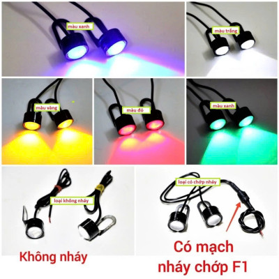 Combo 2 Đèn LED Trang Trí Xe Máy – Lắp Chân Gương Cực Dễ, Gắn Góc Cây Cảnh Cũng Chuẩn
