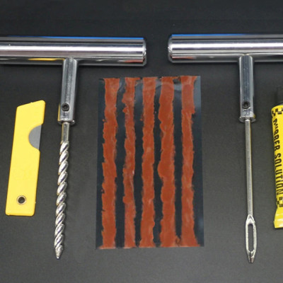 Bộ Hộp Dụng Cụ Vá Lốp Xe Lốp Không Săm Vá Lụi (vá ngoài) Bằng Thép Không Gỉ Cho Xe Oto, Xe Hơi Và Xe Máy Mai Lee - Hàng Chính Hãng