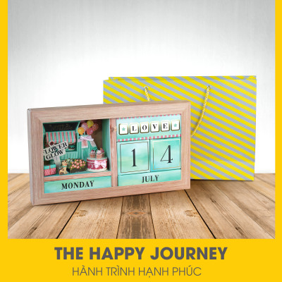 Hộp quà tặng cao cấp IKACHI - HÀNH TRÌNH HẠNH PHÚC - Hộp quà tặng có thể thay đổi thông điệp tạo dấu ấn cá nhân