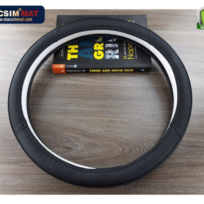 Bọc vô lăng cao cấp Honda Accord chất liệu da thật 100%, khâu tay thủ công size M phù hợp các loại xe nhãn hiệu Macsim mã 8912