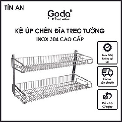 Kệ Mâm 2 Tầng Úp Chén Dĩa Có Khay Hứng Goda PT967