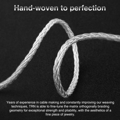 Cáp bạc nguyên chất 3,5 mm 0,78 mm nâng cấp 2Pin cho TRN V90 TFZ KZAS10 / ZS10 CCAC16 NICEHCK NX7 TRN T3 