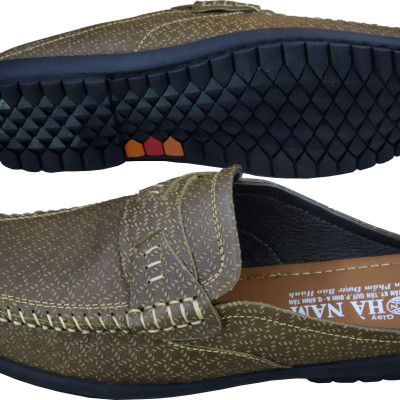 Dép Bít Mũi Nam Da bò Thật HÀ NAM Cao Cấp GSB2037