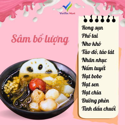 Set Chè Sâm Bổ Lượng (Set lớn 30 Chén) VietTin Mart
