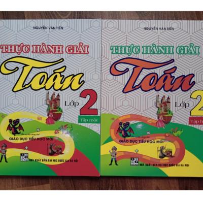 Sách - Combo Thực Hành Giải Toán Lớp 2 - Tập 1 (Theo Chương Trình Giáo Dục Tiểu Học Mới) (Bộ 2 Cuốn)