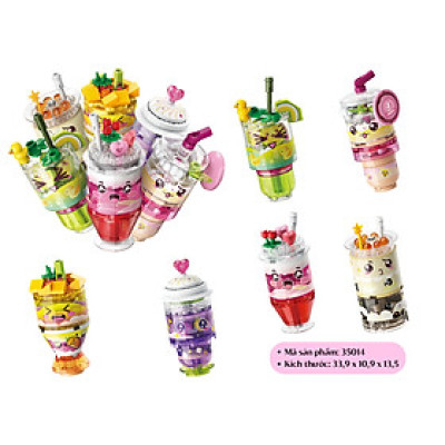 Đồ chơi - Bộ đồ chơi xếp hình mô hình Qtea-PDQ 35014 - QMAN Giao Ngẫu Nhiên 1 Hộp