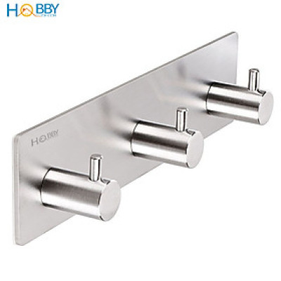 Móc treo quần áo dán tường 3 chấu inox 304 Hobby Home Decor 3TV160