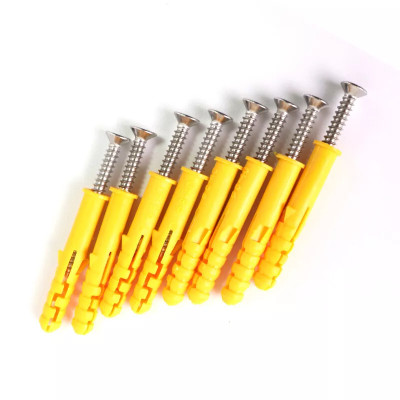 Set 10 Vít + Nở 6 Nhựa Giá Rẻ, Vít Sắt Kèm Nở Vàng 6, Nở Nhựa Đóng Tường, Phù Hợp Lỗ Khoan 6. Takyhome 5080_VIt_No_Re