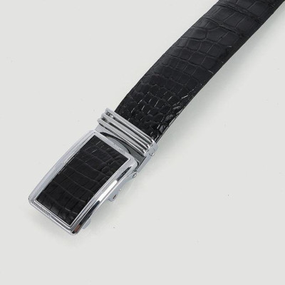 HP4742-43-44-45 - Thắt lưng nam da cá sấu Huy Hoàng nguyên con bụng 3,5P màu đen, nâu đỏ, nâu đất, vàng